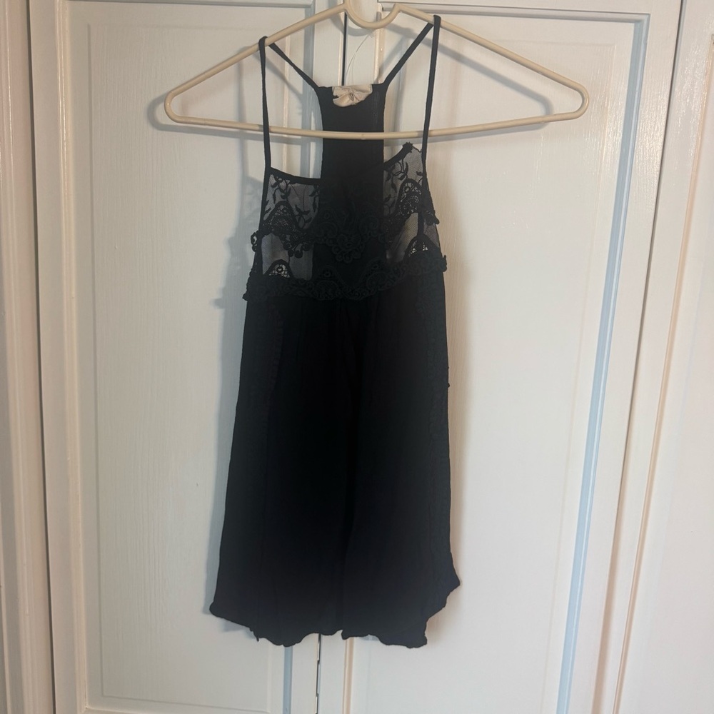 Caution To The Wind Elegant Black Lace Chemise